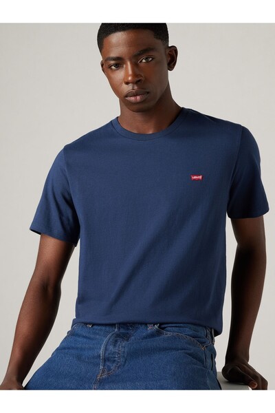 Levi's Pánske tmavomodré tričko Crew Neck 56605-0077