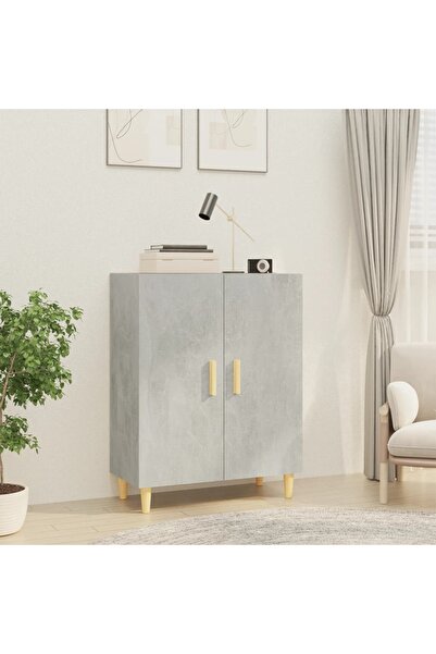 Concept Servantă, gri beton, 70x34x90 cm, lemn prelucrat