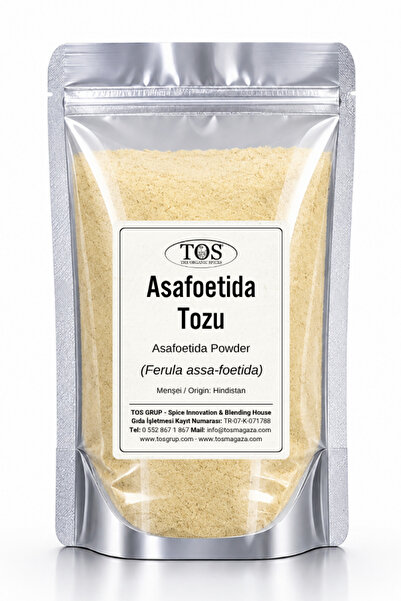 TOS The Organic Spices Asafoetida Tozu 50 gr (1. KALİTE) Ferula Assa-foetida ...