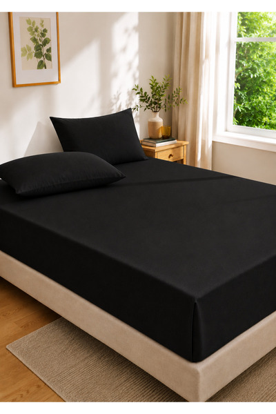 İsmail Gürel Single Ranforce Fitted Sheet Set 100x200 + 1 Pillow Case 50x70