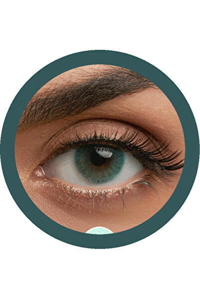 Fresh Lady Hidro Marine Lentile de contact colorate turcoaz, pachet cu suport...