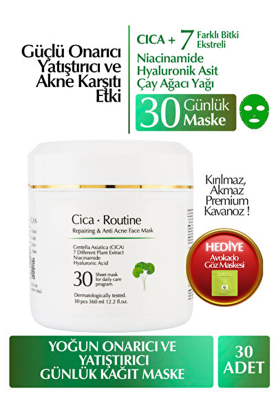Heraflora Cica Routine Onarıcı, Yatıştırıcı, Kızarıklık ve Akne Karşıtı Günlü...