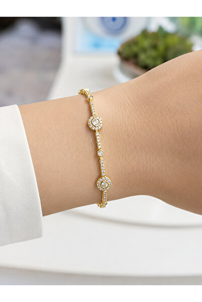 XUPING JEWELRY سوار Xuping Yavrulu Su Yolu ذهبي اللون للنساء/مجوهرات Melekcehobi