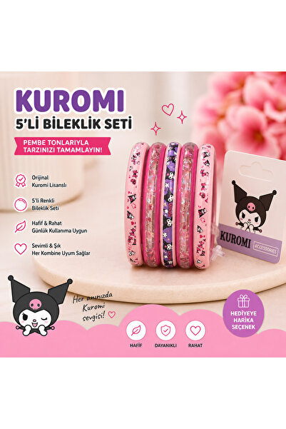 Elfida Shop LİSANSLI KUROMİ ÇOCUK BİLEZİK BİLEKLİK 4,5 CM ÇAP