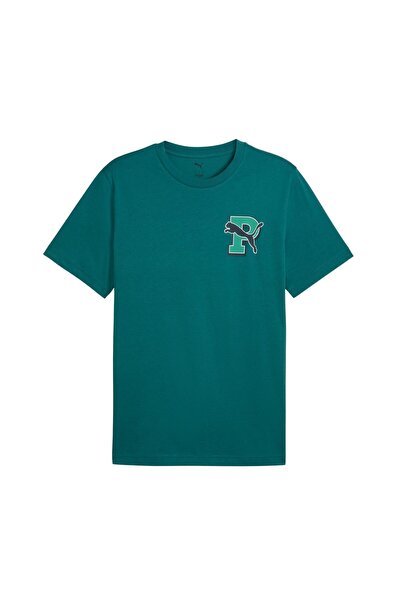 Puma 691776-41 Tricou grafic pentru bărbați, verde
