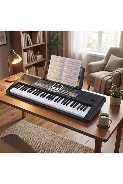 JWIN MK-6134 61 Tuşlu Elektronik Org (Mikrofon ve Adaptör Hediye)