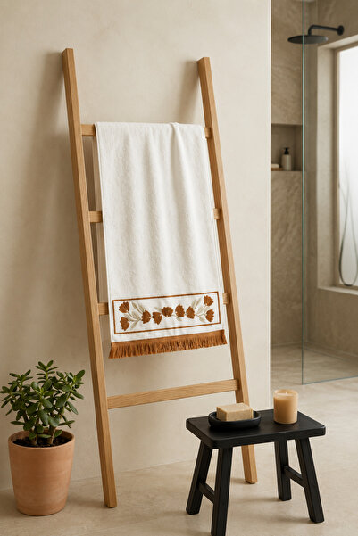 Bella Home Towel 50 cm X 90 cm - 100% Cotton - Embroidered