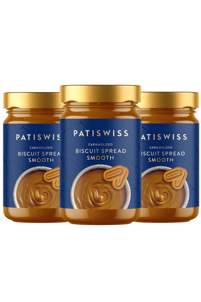 Patiswiss Karamelize Bisküvi Kreması Smooth 3'lü Avantaj Paketi 3x380G