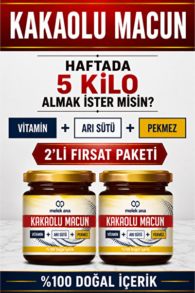 Melek Ana Kilo.aldırıcı İştah açıcı arı sütü bal vitamin kakao Kakaolu Arı Sü...