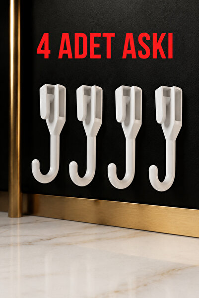 BeeQuin 4'lü Askı Duvar Pano Oranizer Raf Dekor Düzenleyici Askısı Çok Amaçlı...
