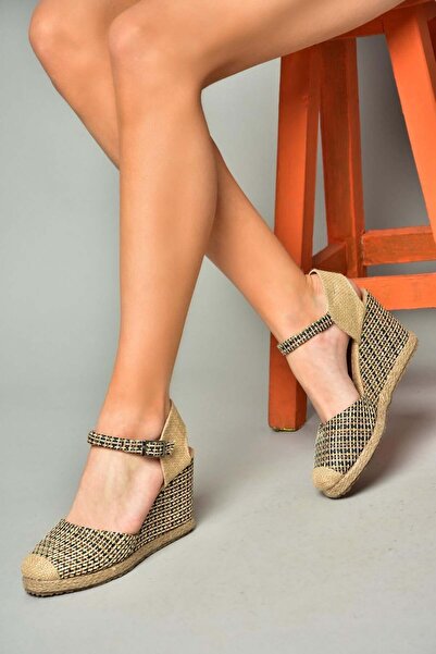 Fox Shoes P241612004 Crne tkanine Puna peta paketa ženske cipele