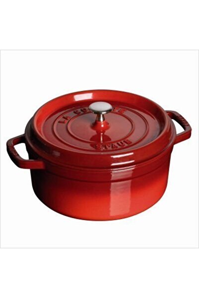 STAUB La Cocotte 20cm round, Cherry, Cast Iron