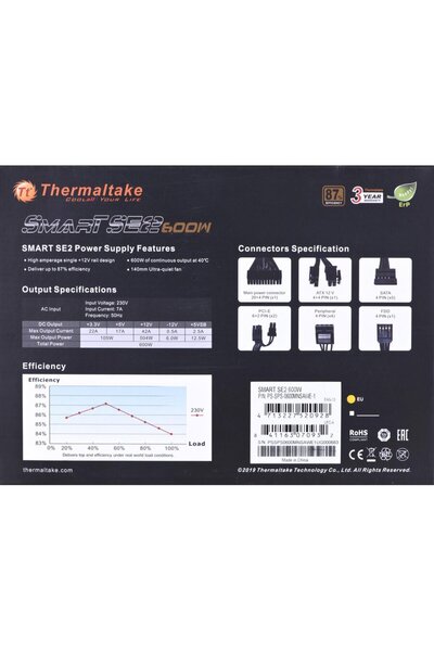 THERMALTAKE Smart SE2 600W Modular ATX
