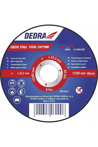 DEDRA EXIM Disc de taiere pentru otel 125x2,5x22,2