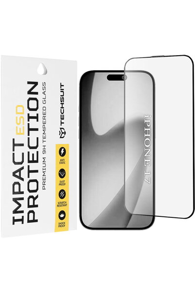 Techsuit Folie pentru iPhone 17 - ESD Glass - Negru