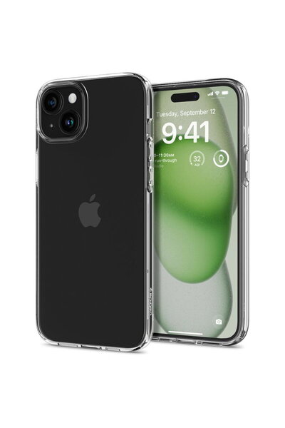 Spigen Husa pentru iPhone 15 Plus - Cristal Lichid - Transparent