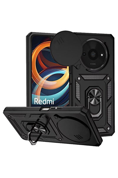 Techsuit Husa pentru Xiaomi Redmi A3 - CamShield Series - Black