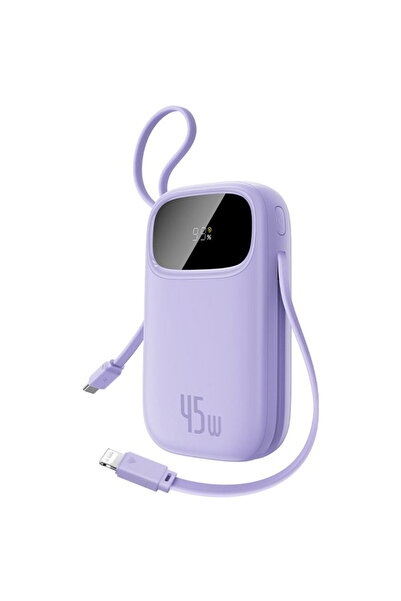 Baseus EnerFill FC31 Qpow 3, Cablu USB-C/Lightning, 10000mAh, 45W, Afișaj Dig...