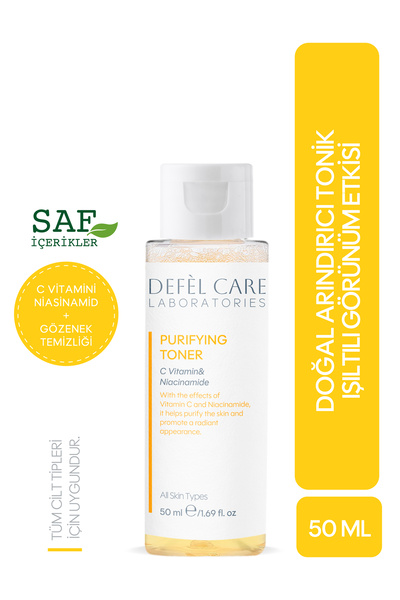 Defel Care Arındırıcı Tonik 50 ml | Gözenek Temizliği & Işıltılı Görünüm