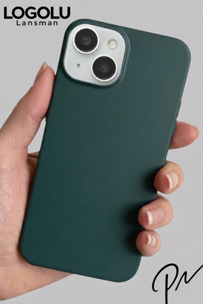 Launch Soft Velvet Inside Silicone Cover with Iphone 13-14 Compatible Case Logo