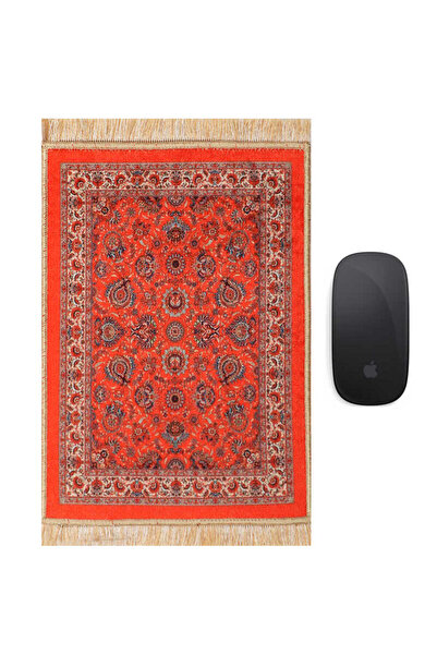 Bursa İpek Red Decorative Small Carpet Mousepad