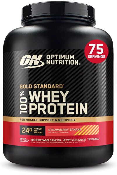 ON Optimum Nutrition مسحوق بروتين مصل اللبن 100% من أوبتيموم نيوتريشن جولد ست...