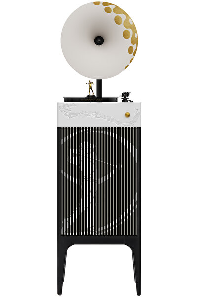 Fennessy i5 Bluetooth Hoparlörlü 110W Hi-Fi Retro Pikap Plakçalar Turntable, ...