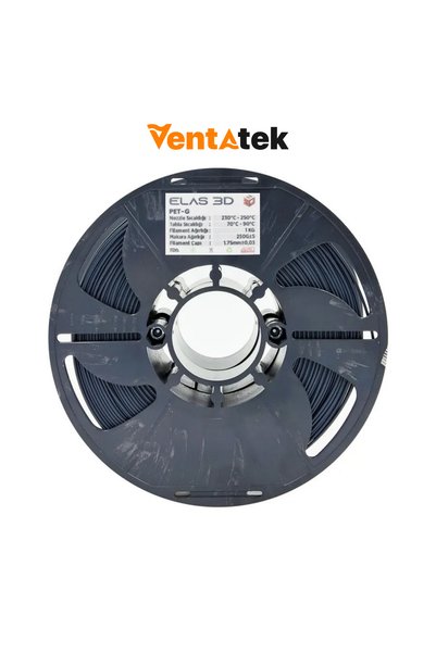 ELAS3D Elas 3D Antrasit Gri PETG Filament - 1.75mm - 1 Kg