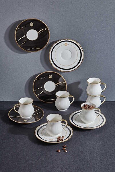 Neva Marble Plus Coffee Cup Set for 6 People