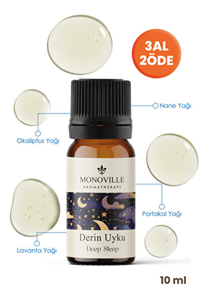 Monoville Derin Uyku Uçucu Yağ Karışımı 10 ml (Deep Sleep Essential Oil Blend)