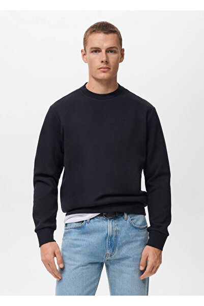 MANGO Man Regular kesim pamuklu sweatshirt