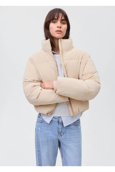 Mango Teen Yumuşak kapitone anorak