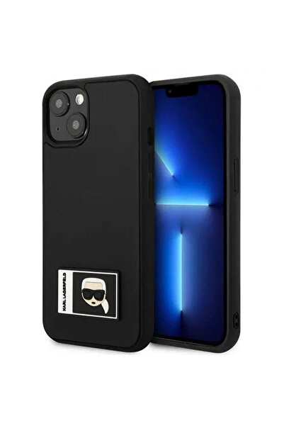 Karl Lagerfeld KLHCP13M3DKPK iPhone 13 6,1" Negru/black hardcase Ikonik Patch