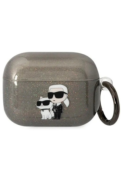 Karl Lagerfeld KLAPHNKCTGK Airpods Pro cover black/black Gliter Karl&amp;Chou...