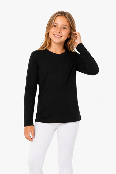 Dolce Destino Tricou negru cu mânecă lungă pentru copii - Tricou premium pent...