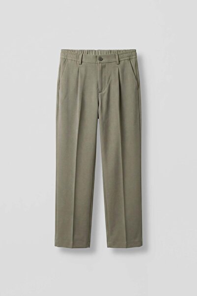 ablukaonline Erkek Baggy Fit Beli Lastikli Rahat Pantolon Haki