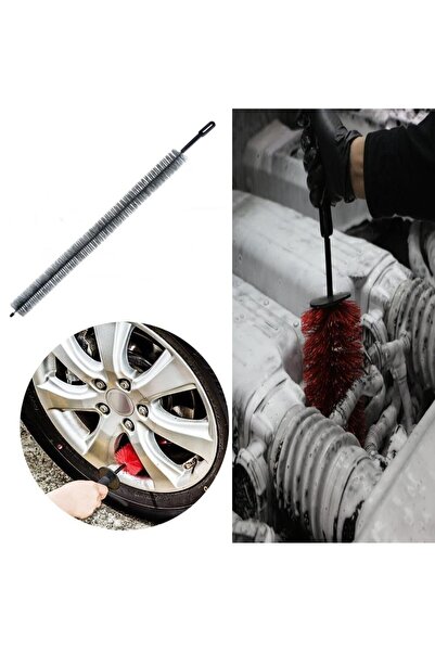 MasterCar Jant Ve Motor Temizleme Fırçası 2 İN 1 Lastik Parlatıcı Ve Jant Çam...