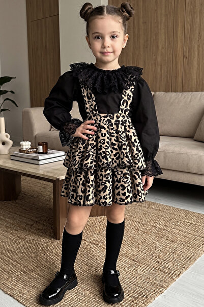 Parla Kids Κοριτσίστικο φόρεμα Helen Leopard με λουράκια και κορδόνια 29 Οκτω...