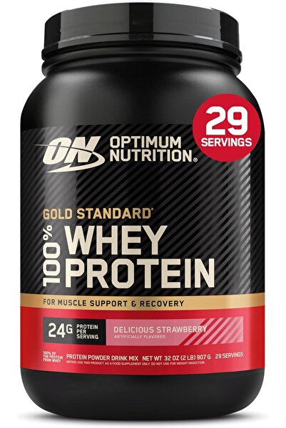 ON Optimum Nutrition التغذية المثالية 100% بروتين مصل اللبن بنكهة الفراولة 2 رطل