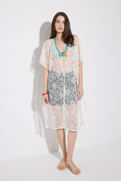 Gusto Lace Pareo - Ecru