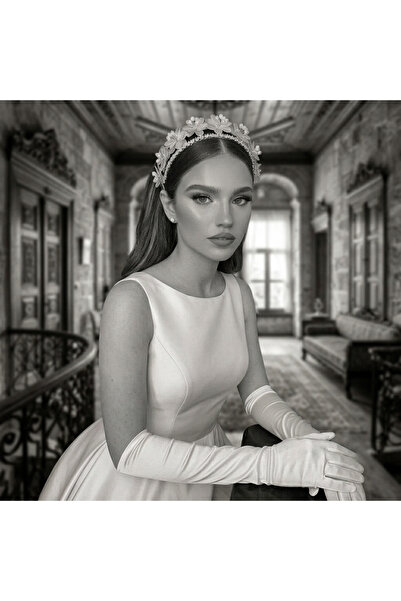 Lily and Bride Madison Sedef Boncuk İnci Çiçek Gelin Nişan Saç Aksesuarı Saç ...