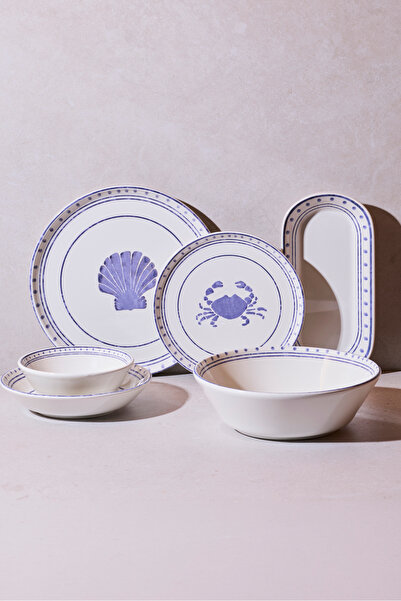 Perotti Bleu Marine 27 Parça 6 Kişilik Stoneware Yemek Takımı