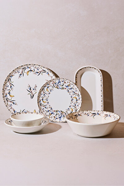 Perotti L'Artiste 27 Parça 6 Kişilik Stoneware Yemek Takımı