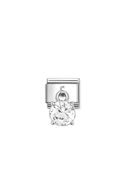 NOMİNATİON Composable Classic Dekoratif Charm - Charm Kübik Zirkon - Beyaz Yu...