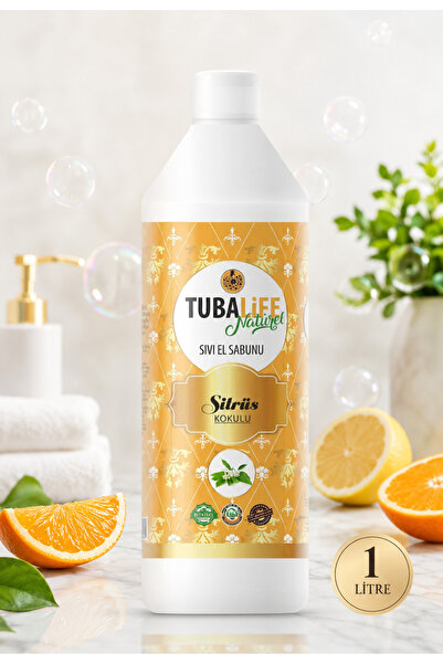 TUBALİFE Liquid Hand Soap Citrus Citrus Fresh Herbal Content 1000 ml