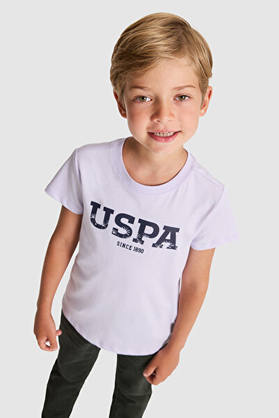 U.S. Polo Assn. Boy's Lilac Crew Neck Basic T-Shirt 50325607-Vr034
