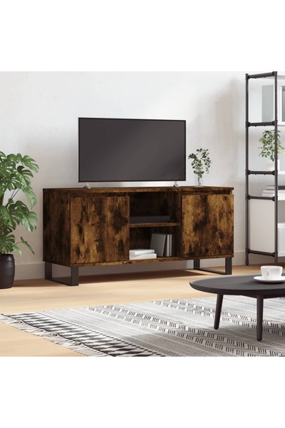 Concept Comodă TV, stejar fumuriu, 104x35x50 cm, lemn compozit