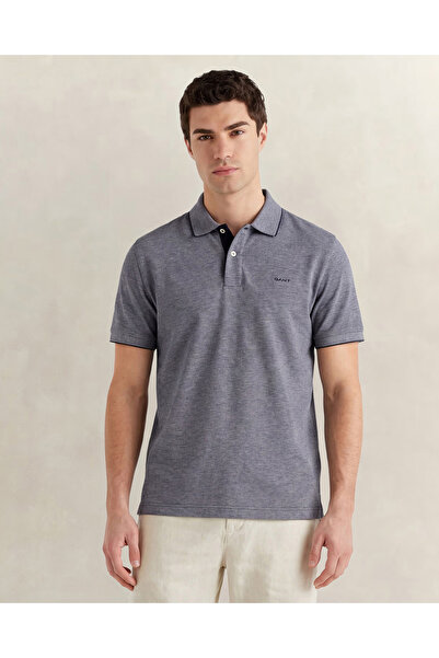 Gant Erkek Lacivert Regular Fit Polo Yaka T-Shirt