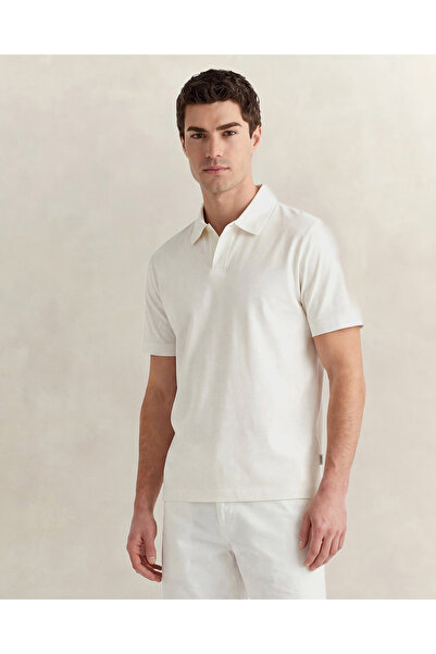 Gant Erkek Beyaz Regular Fit Polo Yaka T-Shirt