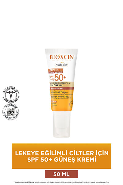 Bioxcin Sun Care Lekeye Eğilimli Ciltler Spf 50 Güneş Kremi 50 ml - Alfa Arbutin, Kolajen, Hyaluronik Asit